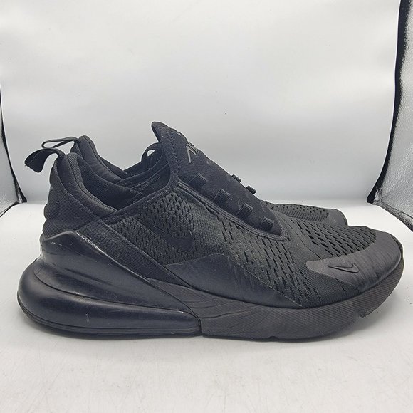 Nike Air Max 270 Mens 10 Triple Black Shoes Athletic Outdoors Casual AH8050-005 main image 7